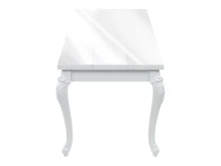Mesa de comedor blanco brillante 179x89x81 cm