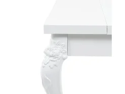 Mesa de comedor blanco brillante 179x89x81 cm