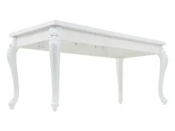 Mesa de comedor blanco brillante 179x89x81 cm