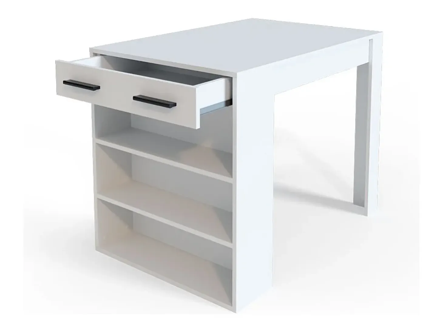Mesa de comedor blanco 67x100x77.5 repose