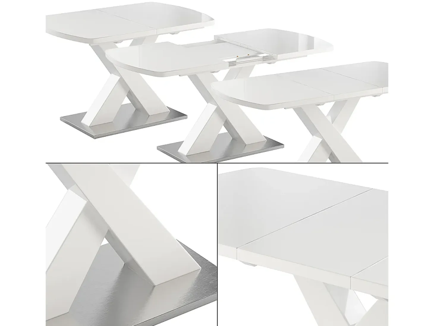 Mesa de comedor blanco 120x80x76 chinto