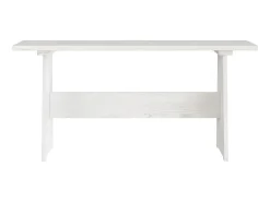 Mesa de comedor con banco REINE madera maciza de pino blanco ES944002