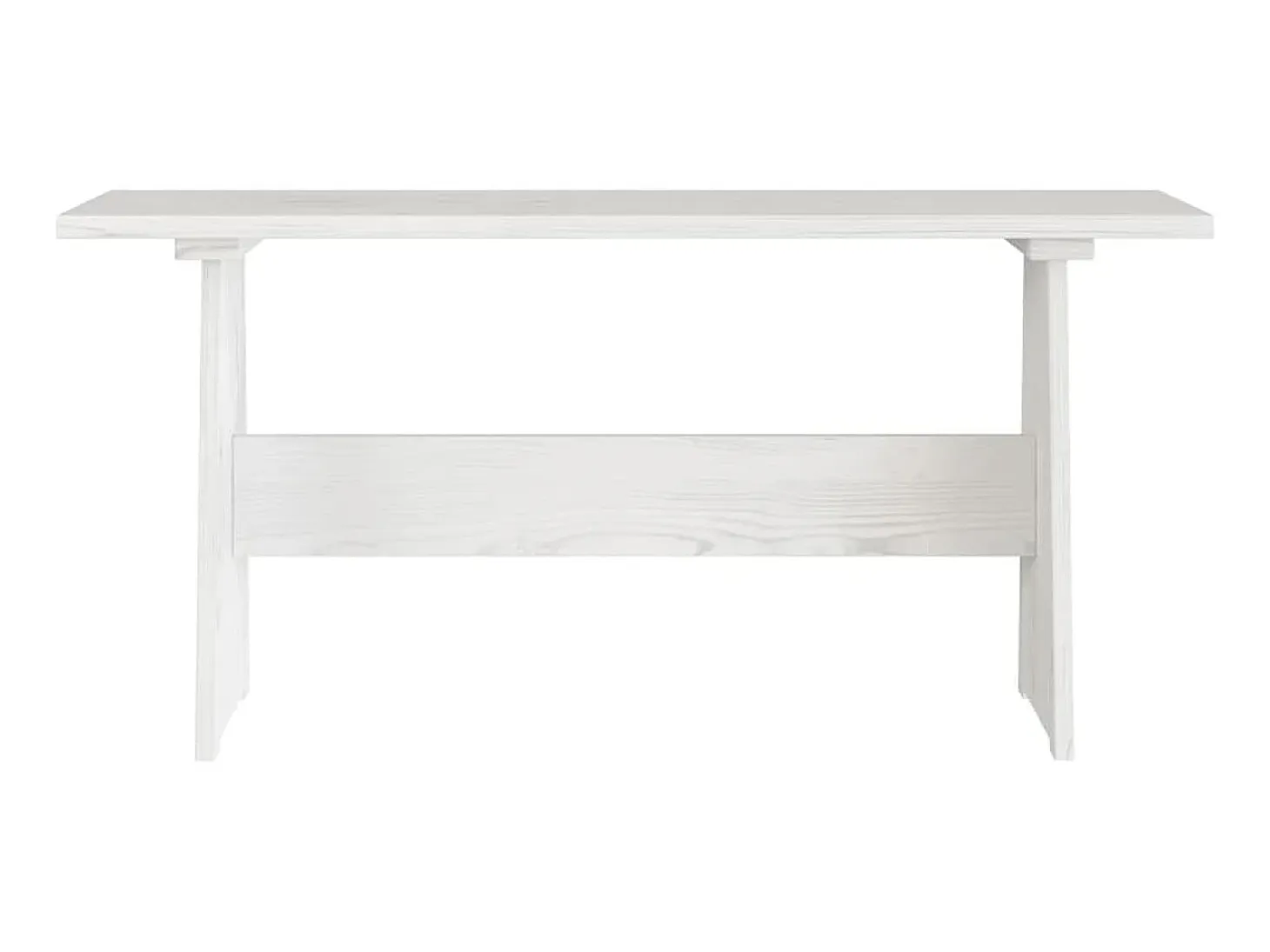 Mesa de comedor con banco REINE madera maciza de pino blanco ES944002