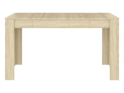 Mesa de comedor contrachapada color roble sonoma 140x74,5x76 cm