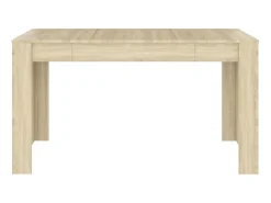 Mesa de comedor contrachapada color roble sonoma 140x74,5x76 cm ES681631