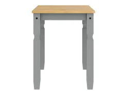 Mesa de comedor Corona madera maciza de pino gris 112x60x75 cm