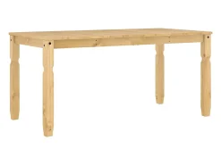 Mesa de comedor Corona madera maciza de pino 160x80x75 cm