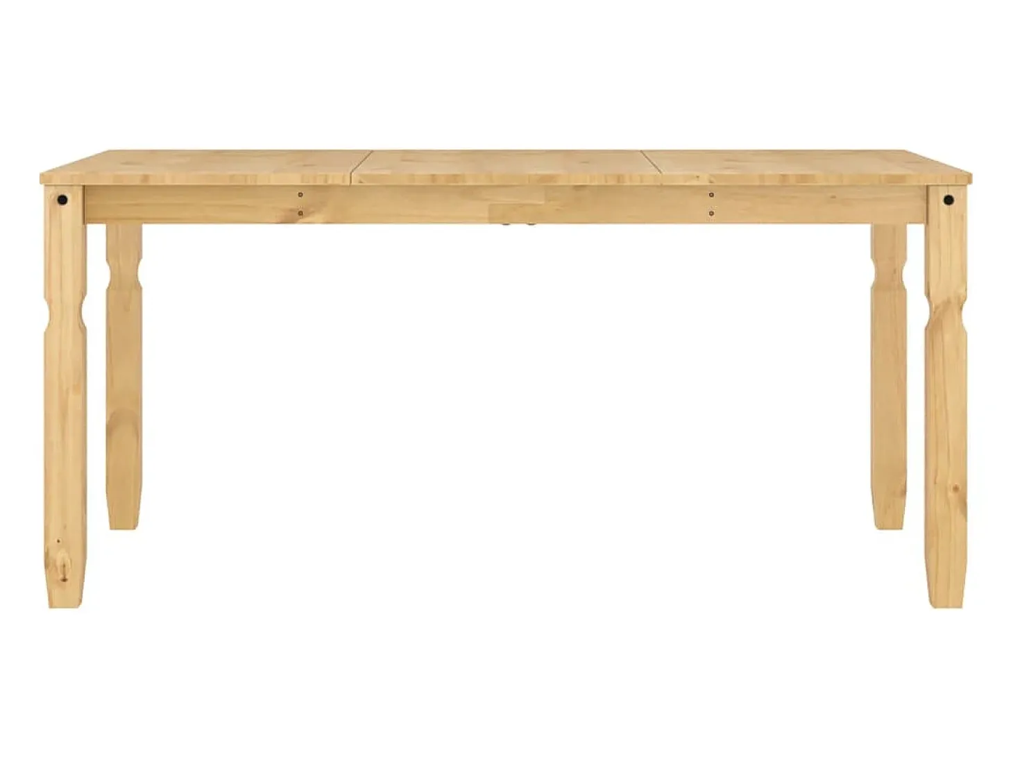 Mesa de comedor Corona madera maciza de pino 160x80x75 cm