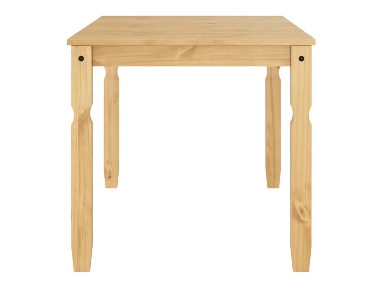 Mesa de comedor Corona madera maciza de pino 160x80x75 cm