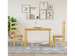 Mesa de comedor Corona madera maciza de pino 112x60x75 cm ES410243