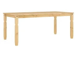 Mesa de comedor Corona madera maciza de pino 180x90x75 cm