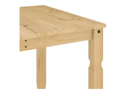 Mesa de comedor Corona madera maciza de pino 180x90x75 cm