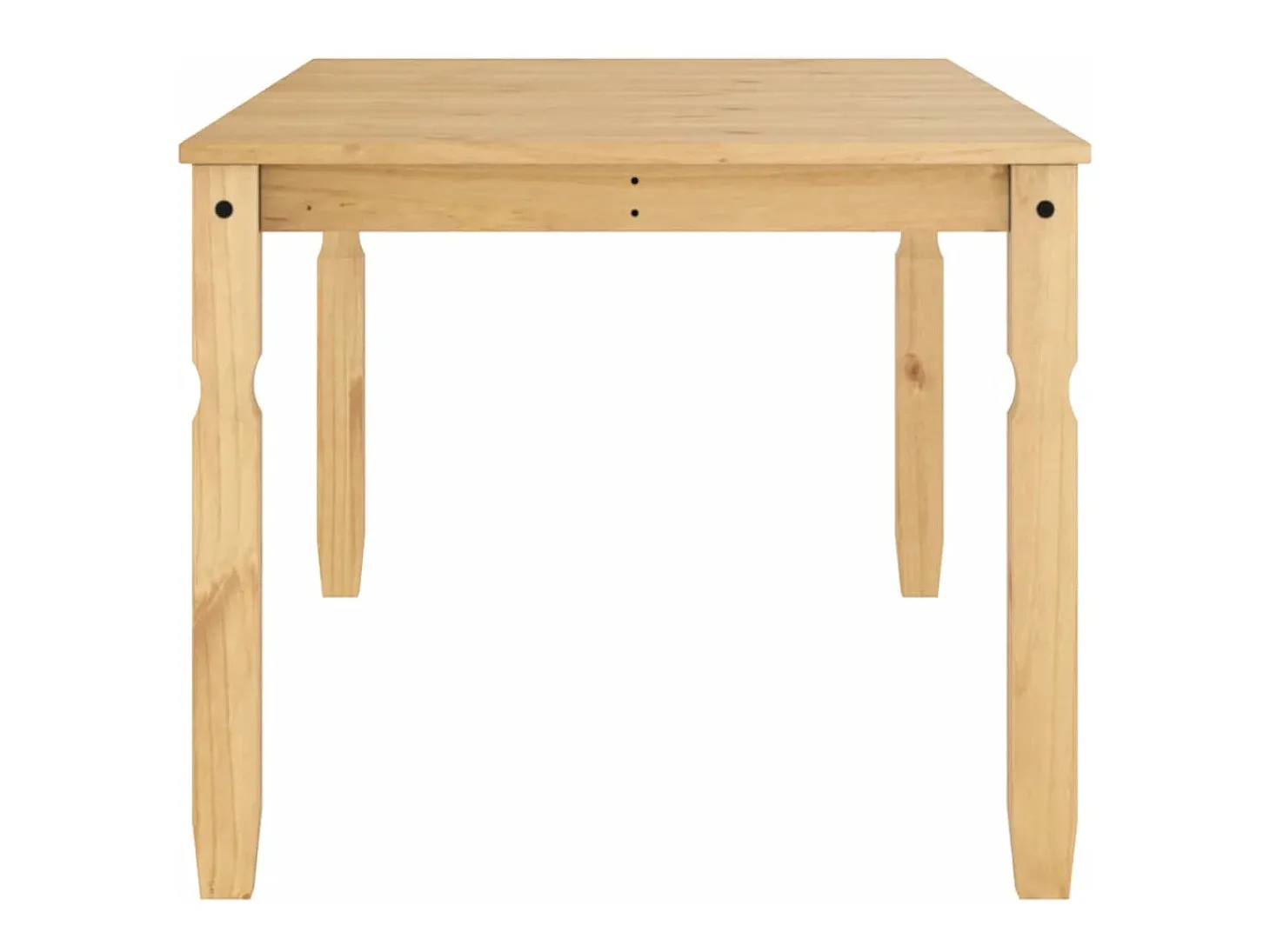 Mesa de comedor Corona madera maciza de pino 180x90x75 cm