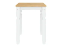 Mesa de comedor Corona madera maciza pino blanco 112x60x75 cm ES942348