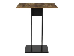 Mesa de comedor cuadrada para cocina/salón 78 cm marrón/negro 03_0006124