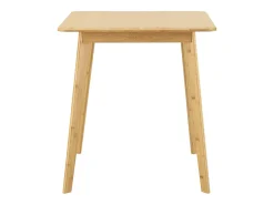 Mesa de comedor cuadrada para 2 personas 75 x 70 x 70 cm bambú 03_0008698