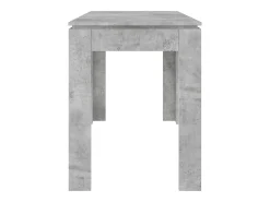 Mesa de comedor de aglomerado gris hormigón 120x60x76 cm