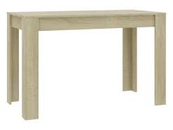 Mesa de comedor de aglomerado color roble Sonoma 120x60x76 cm