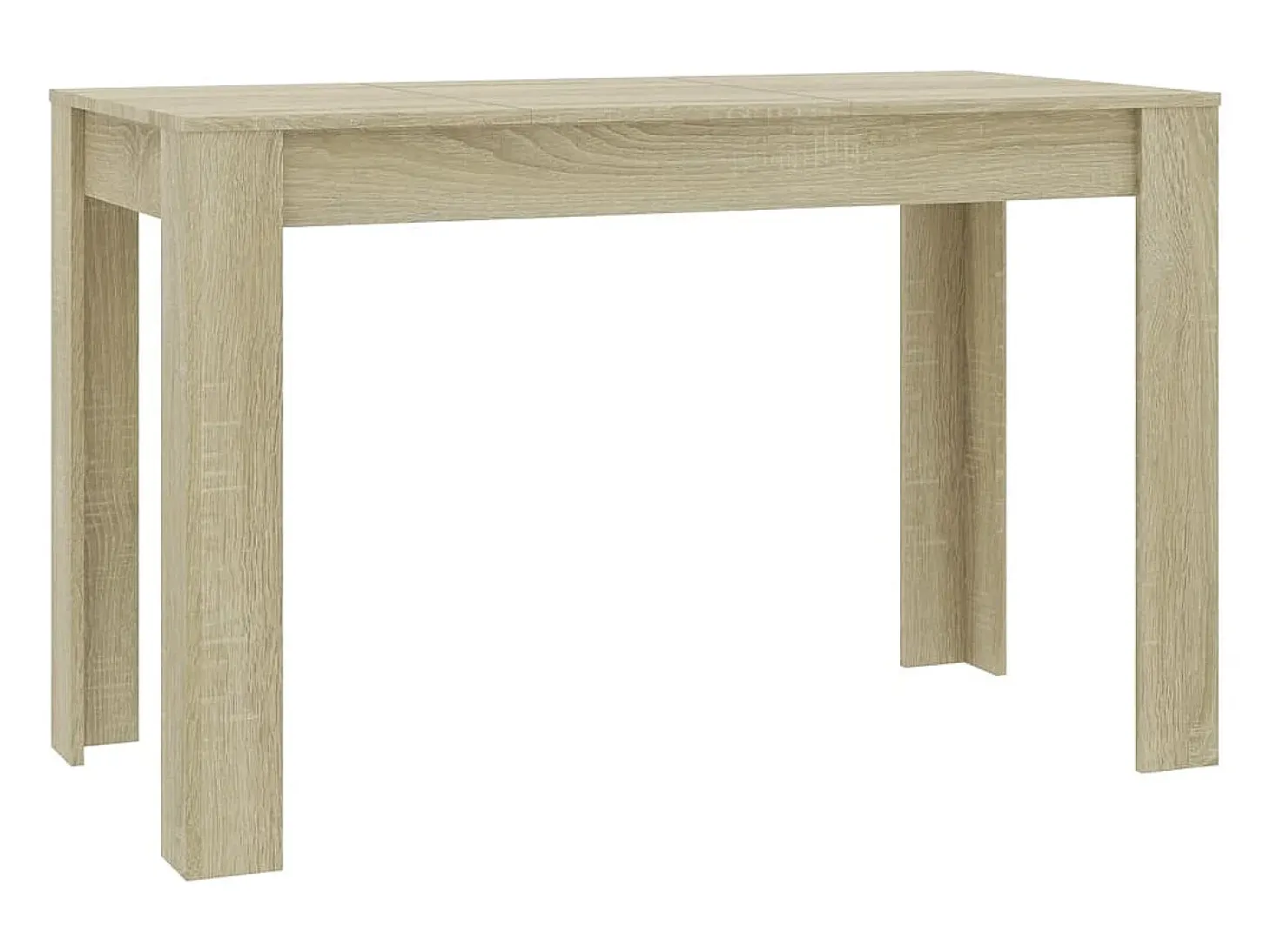 Mesa de comedor de aglomerado color roble Sonoma 120x60x76 cm