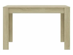 Mesa de comedor de aglomerado color roble Sonoma 120x60x76 cm