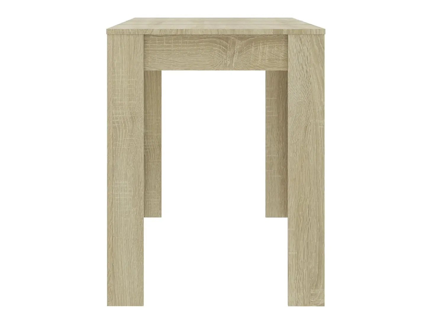 Mesa de comedor de aglomerado color roble Sonoma 120x60x76 cm