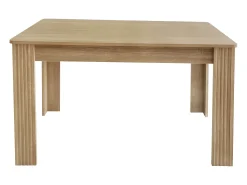 Mesa de comedor de cuatro patas estilo moderno color natural