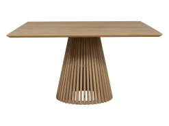 Mesa de comedor de jardín en teca L.135 cm - Natural claro - TRIANI de MYLIA