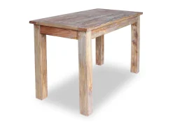 Mesa de comedor de madera maciza reciclada 120x60x77 cm ES550753