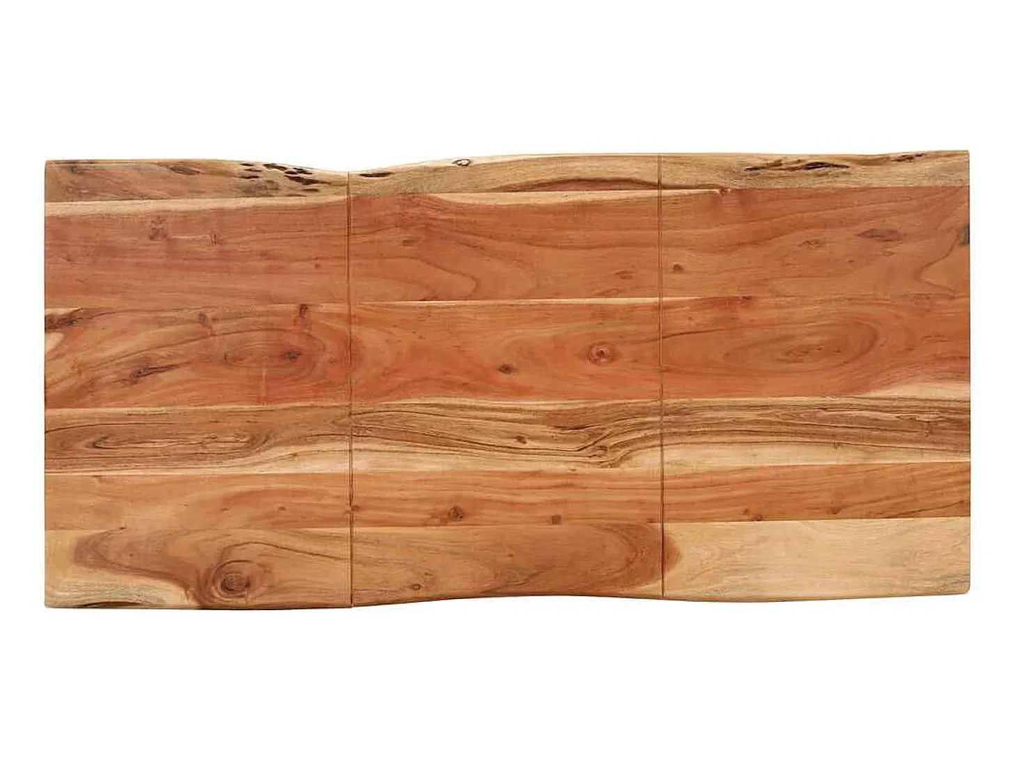 Mesa de comedor de madera maciza de acacia 140x70x76 cm