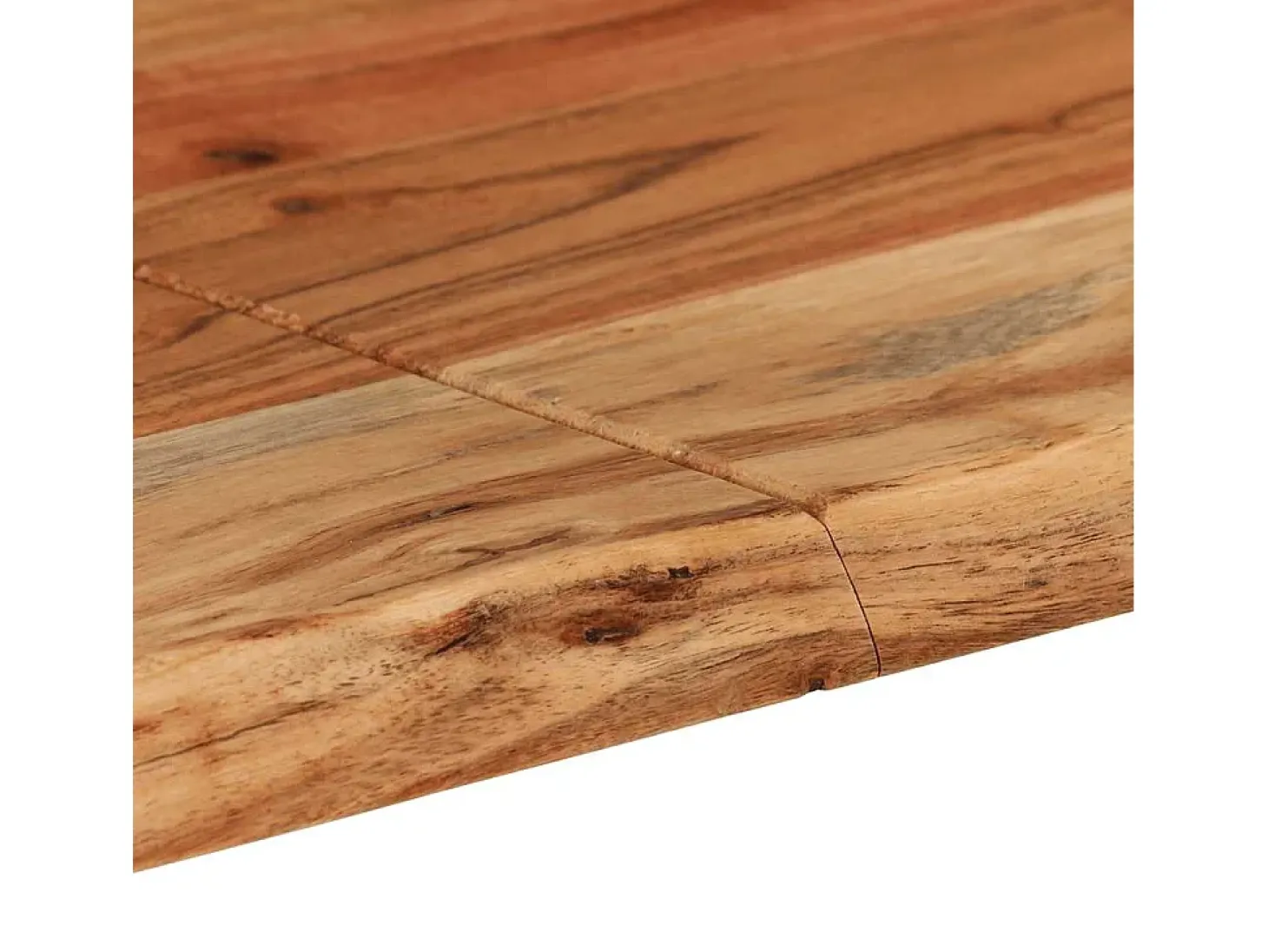 Mesa de comedor de madera maciza de acacia 140x70x76 cm