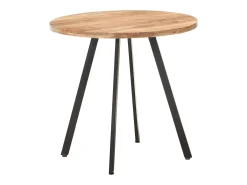 Mesa de comedor de madera maciza de acacia 80 cm