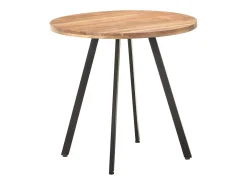 Mesa de comedor de madera maciza de acacia 80 cm