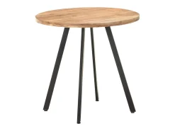 Mesa de comedor de madera maciza de acacia 80 cm
