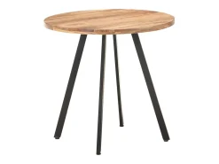 Mesa de comedor de madera maciza de acacia 80 cm