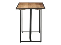 Mesa de comedor de madera maciza de mango rugosa 120 cm