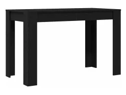 Mesa de comedor de madera ingeniería roble negro 120x60x76 cm