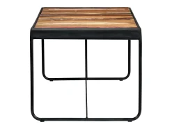 Mesa de comedor de madera maciza reciclada 180x90x76 cm