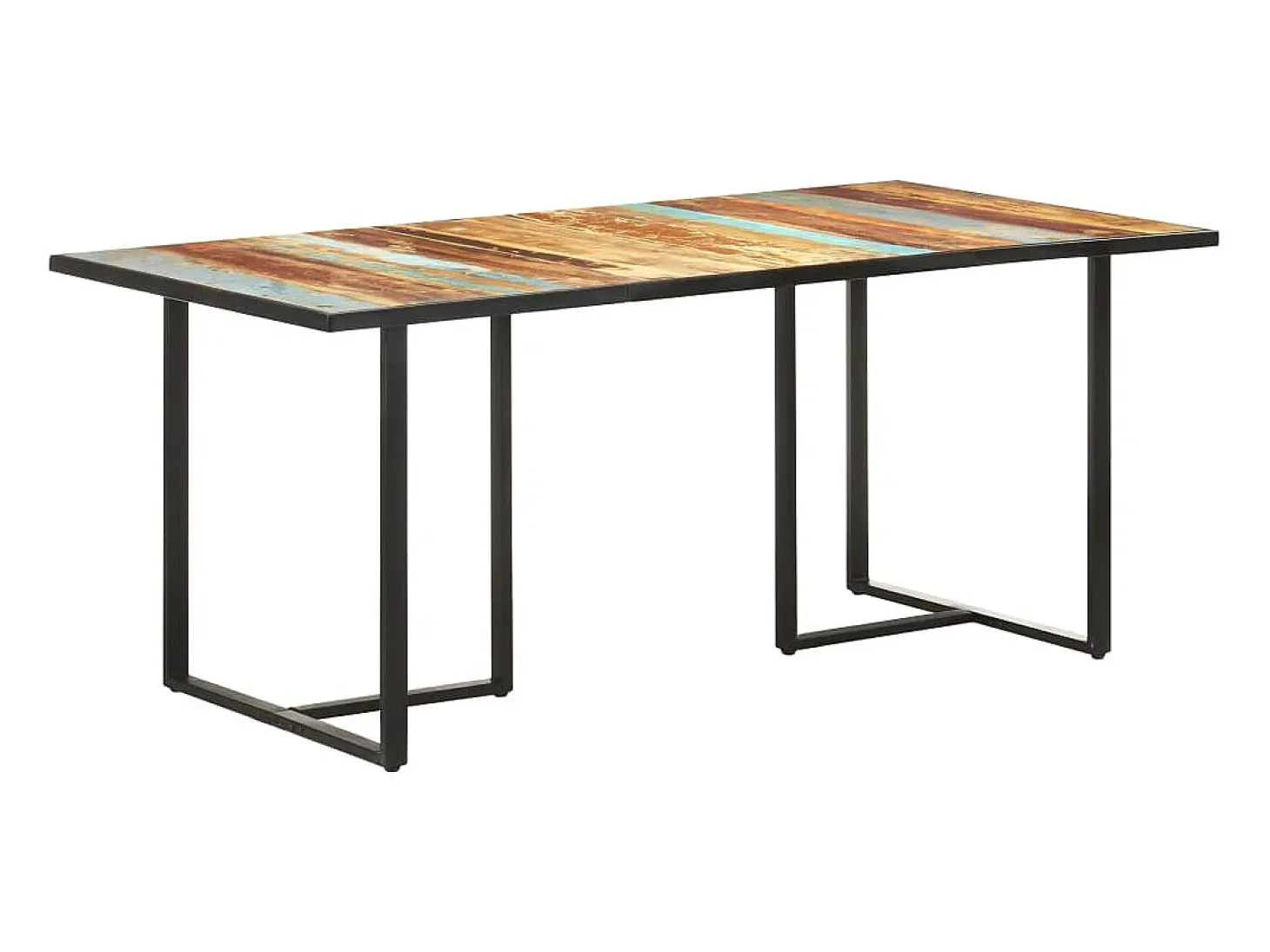 Mesa de comedor de madera maciza reciclada 180 cm