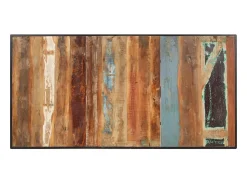 Mesa de comedor de madera maciza reciclada 180 cm