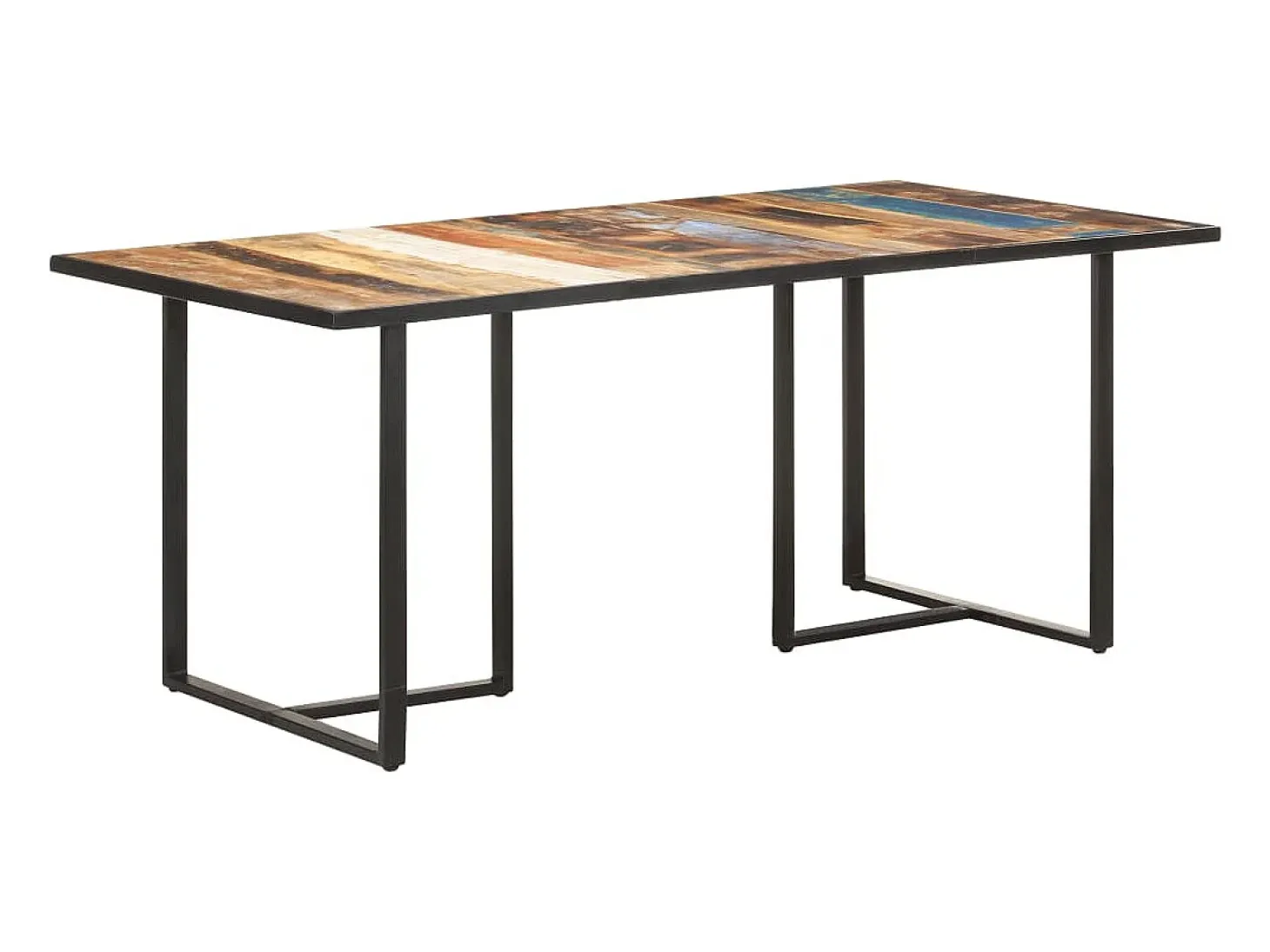 Mesa de comedor de madera maciza reciclada 180 cm
