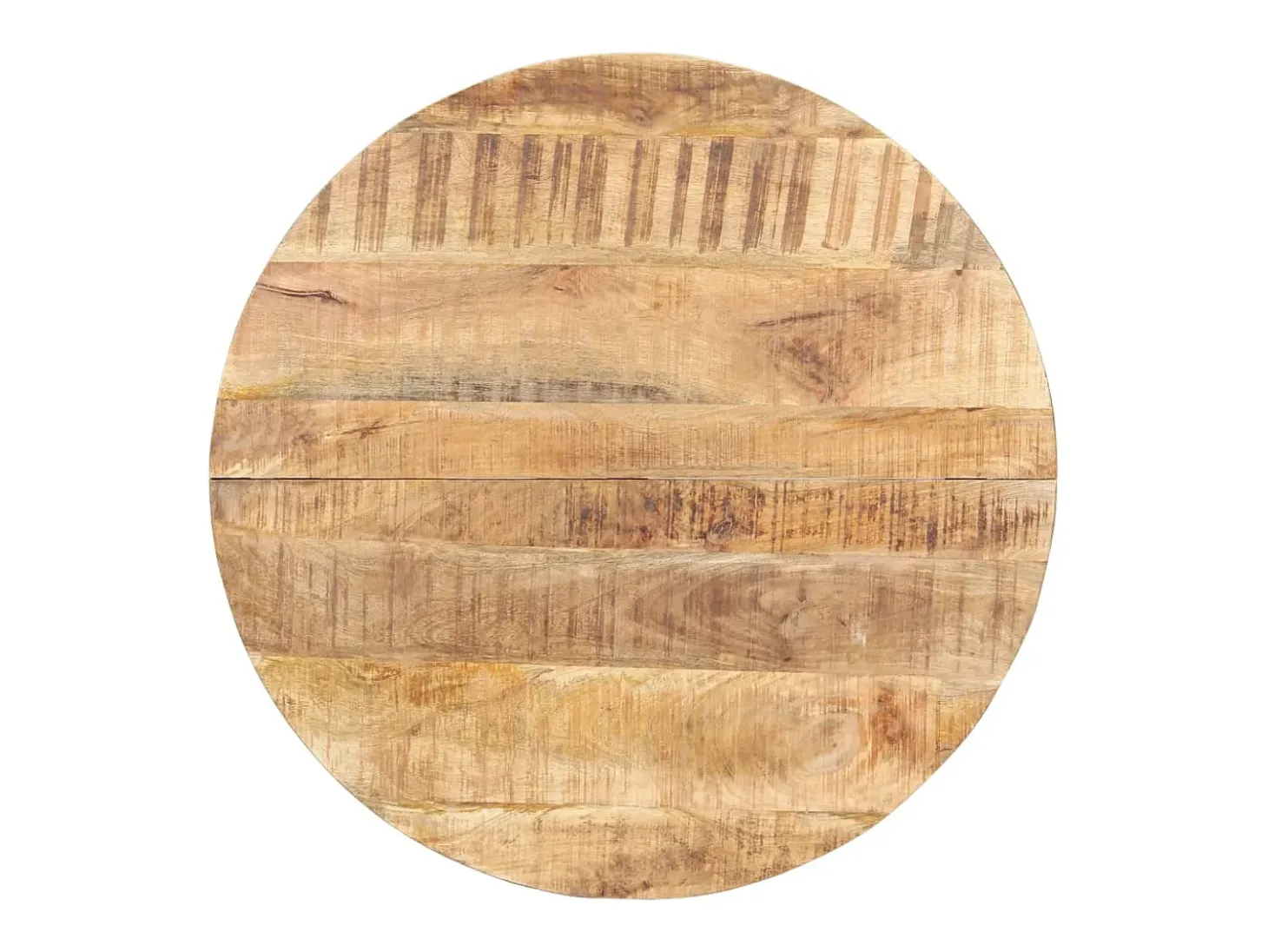 Mesa de comedor de madera de mango rugosa 80 cm