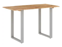 Mesa de comedor de madera maciza de acacia 118x58x76 cm
