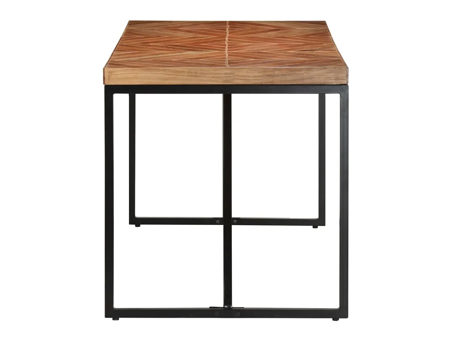 Mesa de comedor de madera maciza de mango y acacia 140x70x76 cm ES996884
