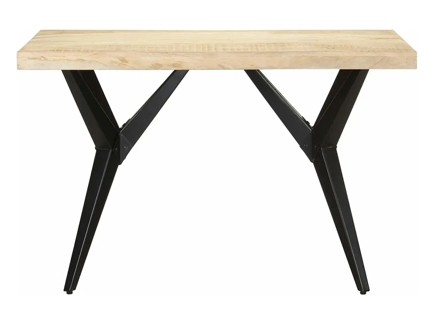 Mesa de comedor de madera maciza de mango 120x60x76 cm