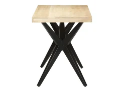 Mesa de comedor de madera maciza de mango 120x60x76 cm