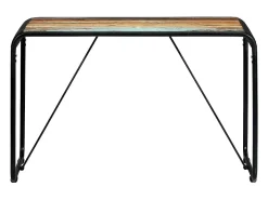 Mesa de comedor de madera maciza reciclada 118x60x76 cm