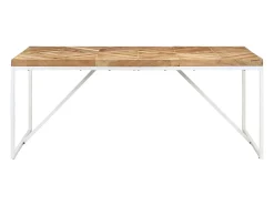 Mesa de comedor de madera maciza de acacia y mango 180x90x76 cm