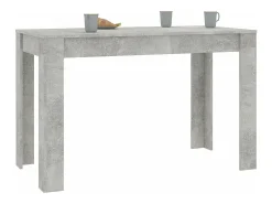 Mesa de comedor de madera de ingeniería gris 120x60x76 cm ES906429