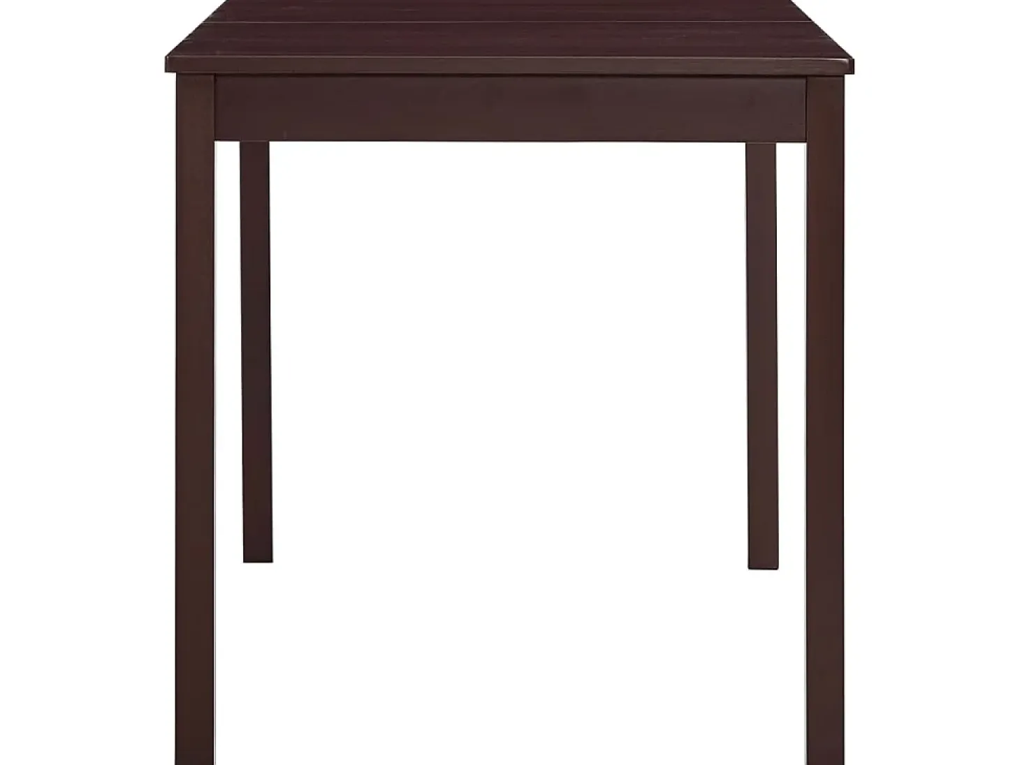 Mesa de comedor de madera de pino marrón oscuro 140x70x73 cm ES651766