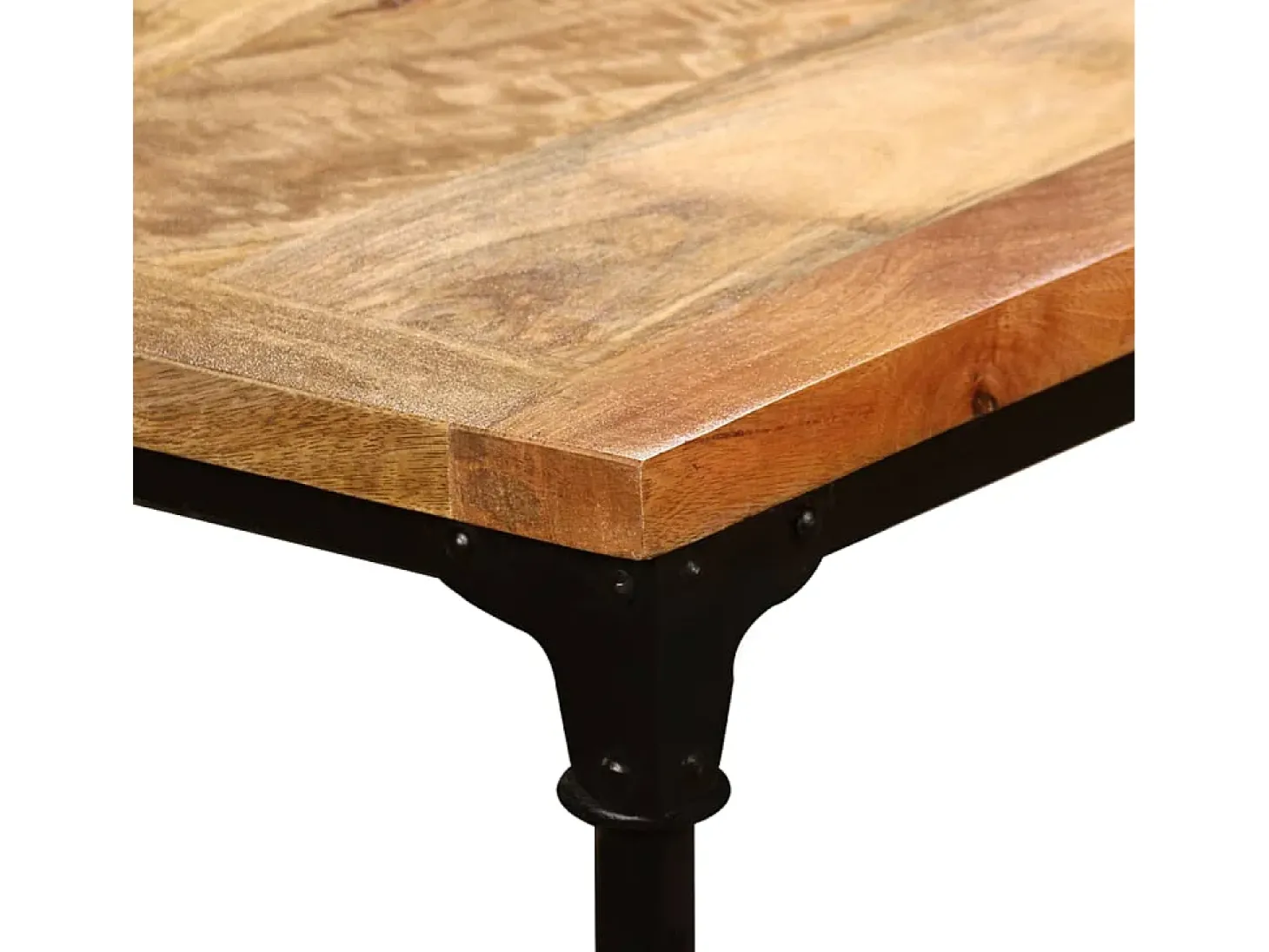 Mesa de comedor de madera maciza de mango 240 cm